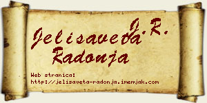 Jelisaveta Radonja vizit kartica